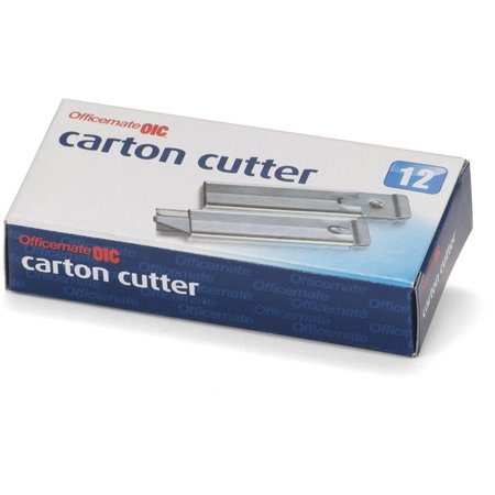 Oic Carton Cutter 0.4 in L, 12 PK OIC94966